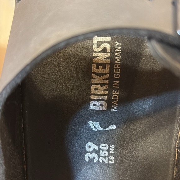 New In Box Birkenstock Milano Vegan Birko-Flor On Triples Black 8/39 Med/Narrow - Picture 15 of 16